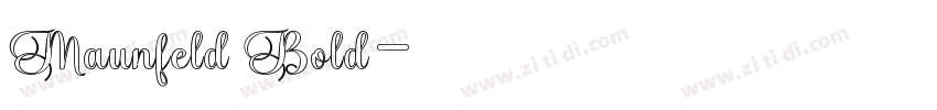 Maunfeld Bold字体转换